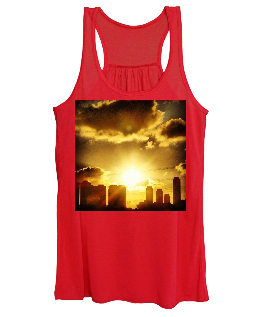  Women's Tank Top featuring the photograph Sunset #2 by Lorelle Phoenix