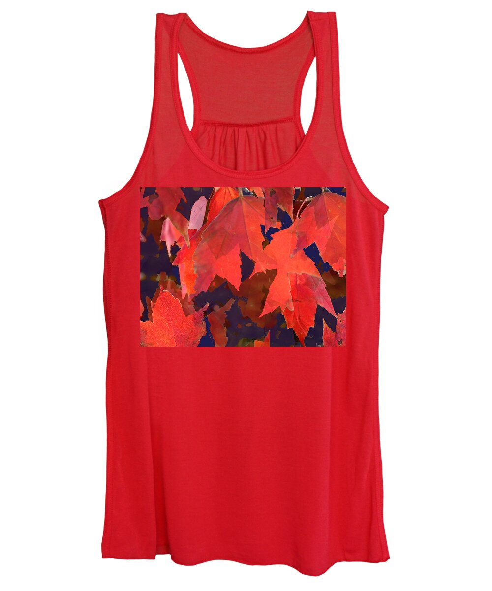 Fall Women's Tank Top featuring the photograph Autumn Abtract by Steve Karol