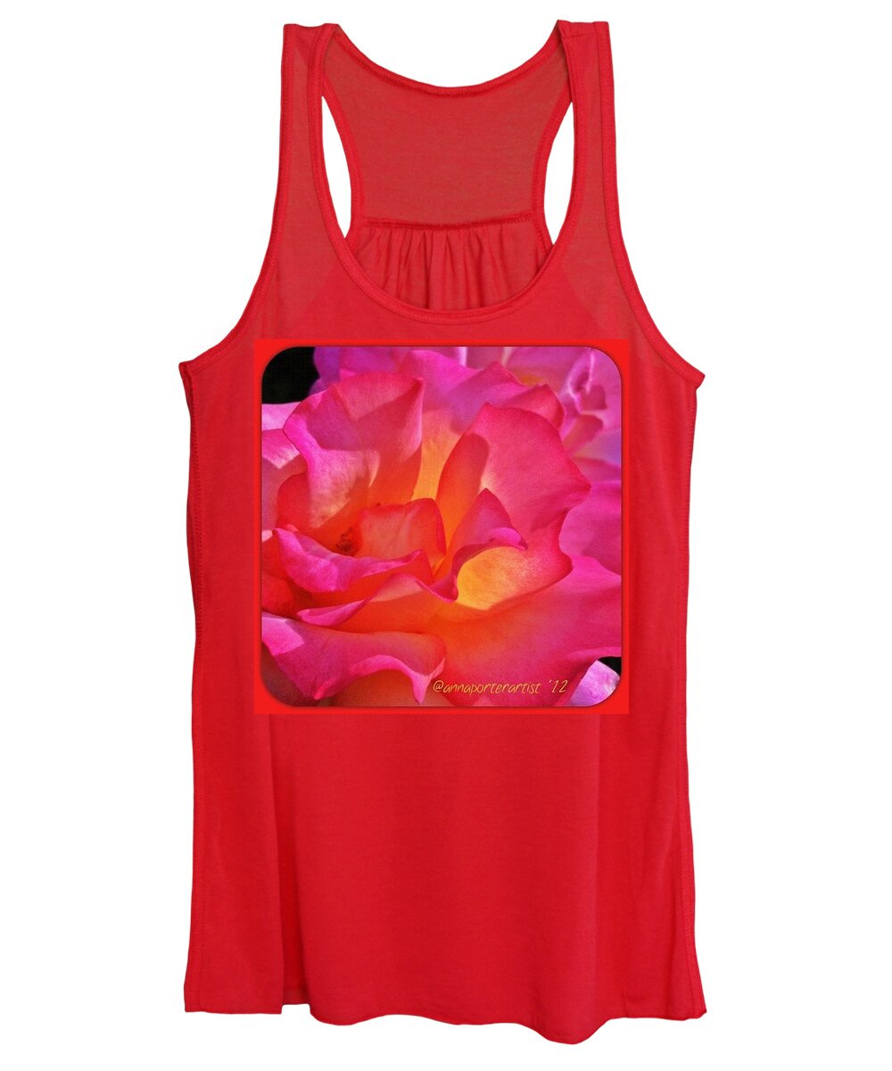 Beautiful Women's Tank Top featuring the photograph My Heart Will Go On And On ... #roses by Anna Porter