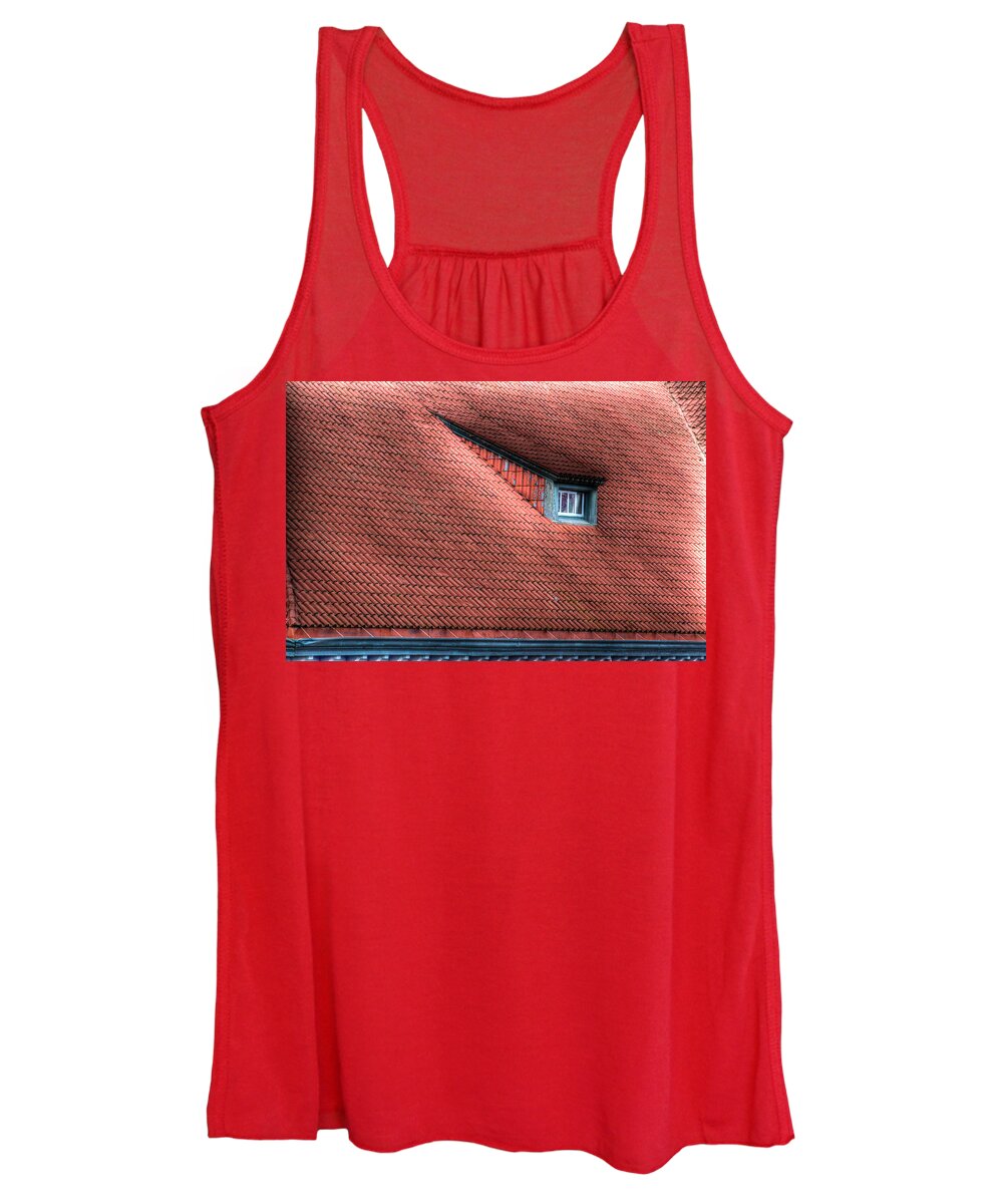 Urban Women's Tank Top featuring the photograph Roof line by Jean Noren
