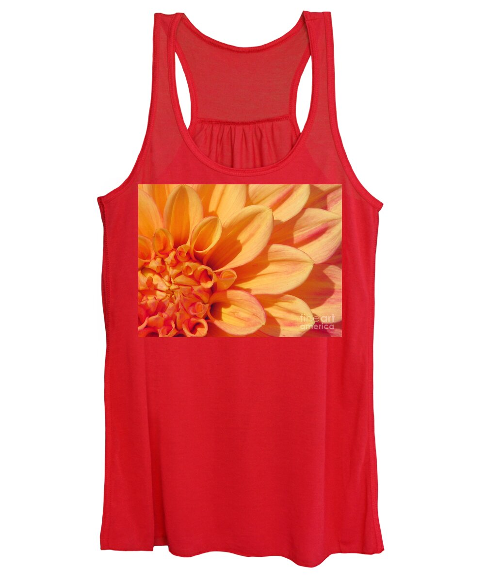 Dahlia Women's Tank Top featuring the photograph Sunglow by Rory Siegel