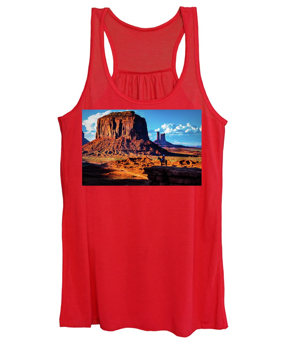 Arizona Women's Tank Top featuring the photograph John Ford Point Sunset by Paul LeSage