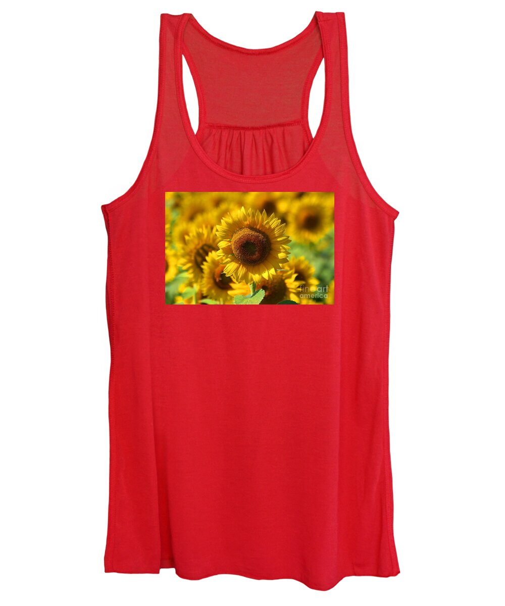 Sunflower Women's Tank Top featuring the photograph Sunflower #1 by Donn Ingemie