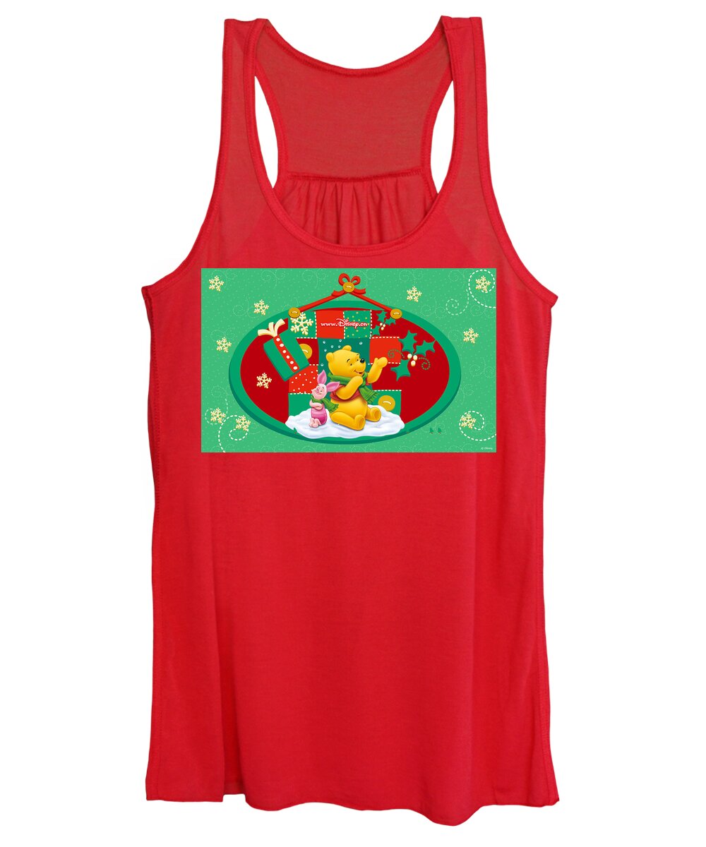 Winnie The Pooh Women's Tank Top featuring the digital art Winnie The Pooh #2 by Super Lovely