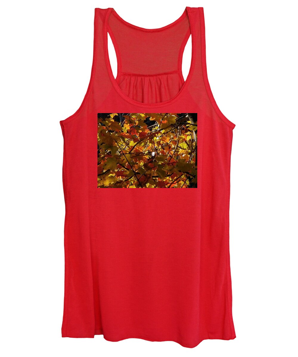 Leaves Women's Tank Top featuring the photograph Autumn Leaves #3 by Wolfgang Schweizer