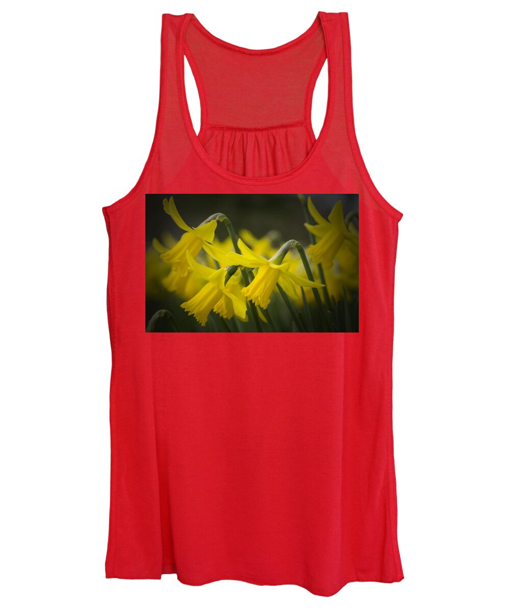 Daffodil Women's Tank Top featuring the digital art Daffodil #3 by Super Lovely