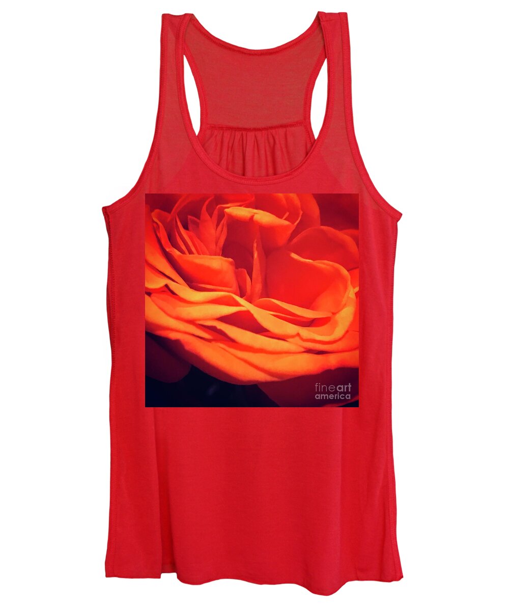 Orange Women's Tank Top featuring the photograph Flower by Deena Withycombe