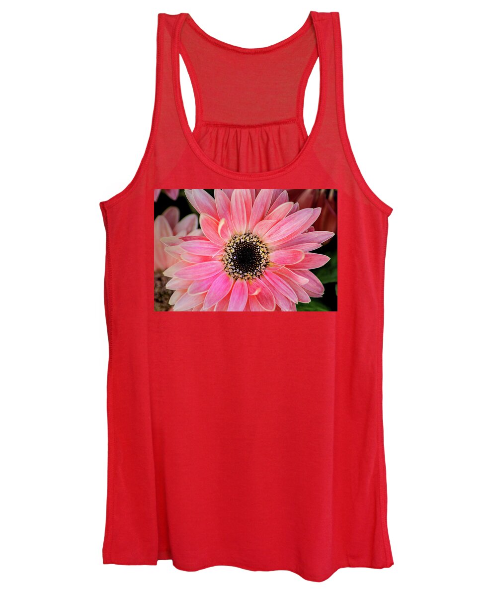 Flower Women's Tank Top featuring the photograph Another Pale Pink Gerbera by Don Johnson