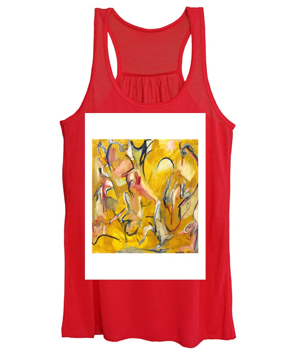 Abstract Women's Tank Top featuring the painting Autumn Air by Drew Eurek