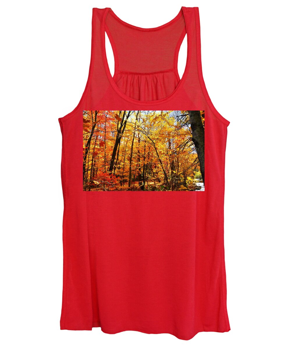  Women's Tank Top featuring the photograph Autumn Colors by Chuck Brown