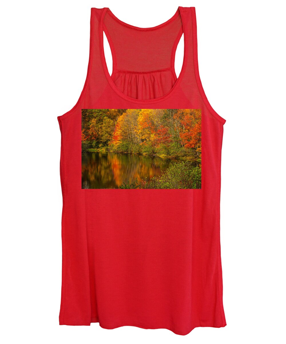 Autumn In Monroe Women's Tank Top featuring the photograph Autumn in Monroe by Karol Livote