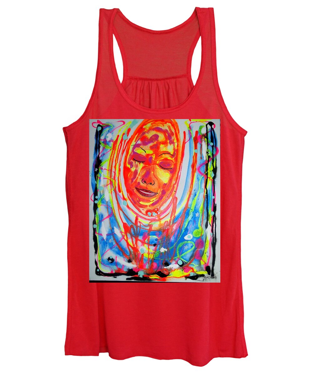 Dream Women's Tank Top featuring the painting Baddreamgirl by Robert Francis