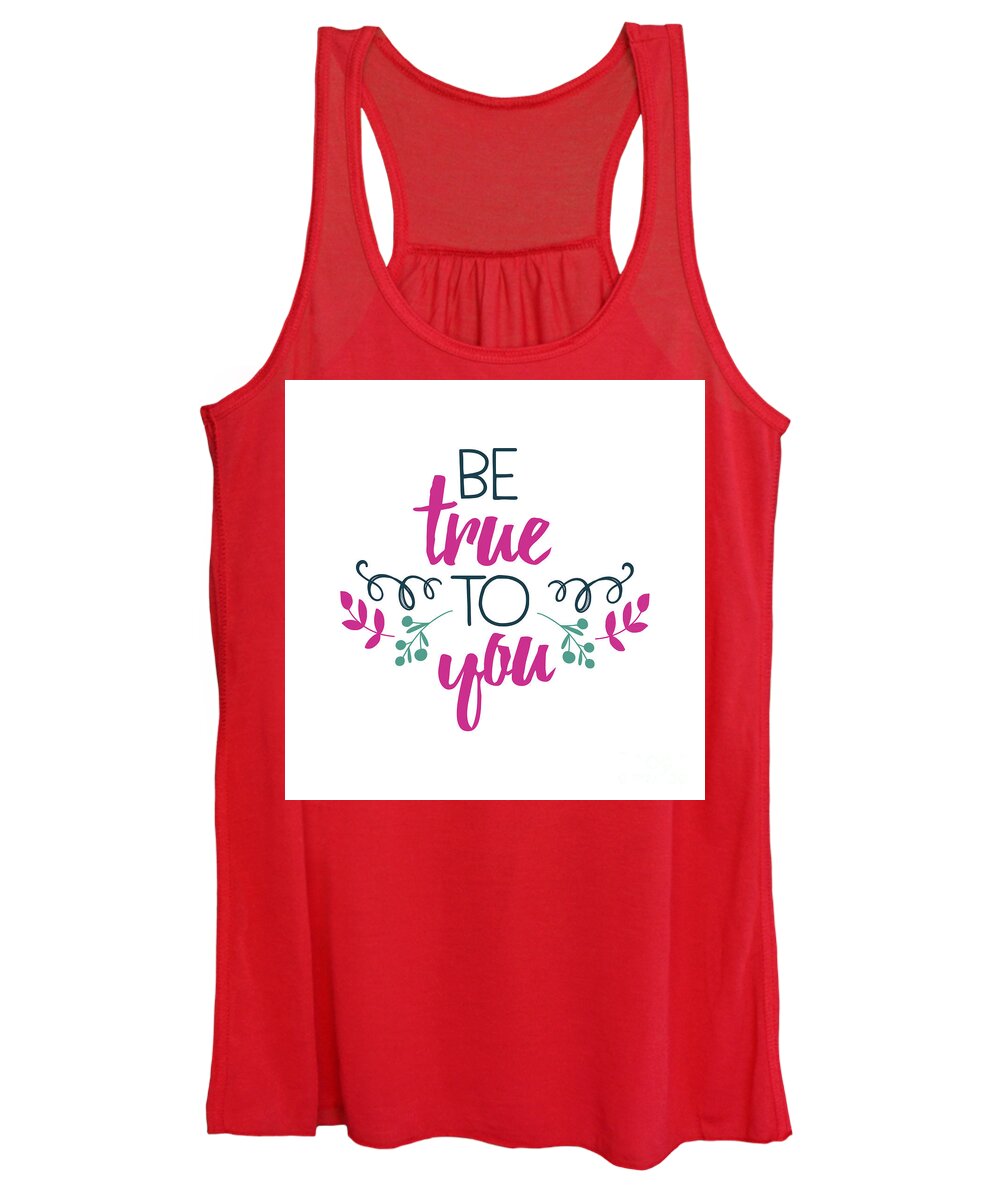 Be True To You Women's Tank Top featuring the digital art Be True To You by Laura Kinker