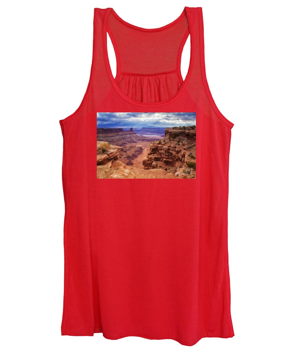Canyonlands After The Storm Women's Tank Top featuring the photograph Canyonlands After the Storm by Priscilla Burgers
