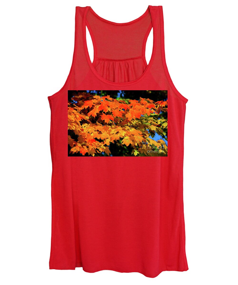 Michigan Women's Tank Top featuring the photograph Colors of the Autumn by Rich S