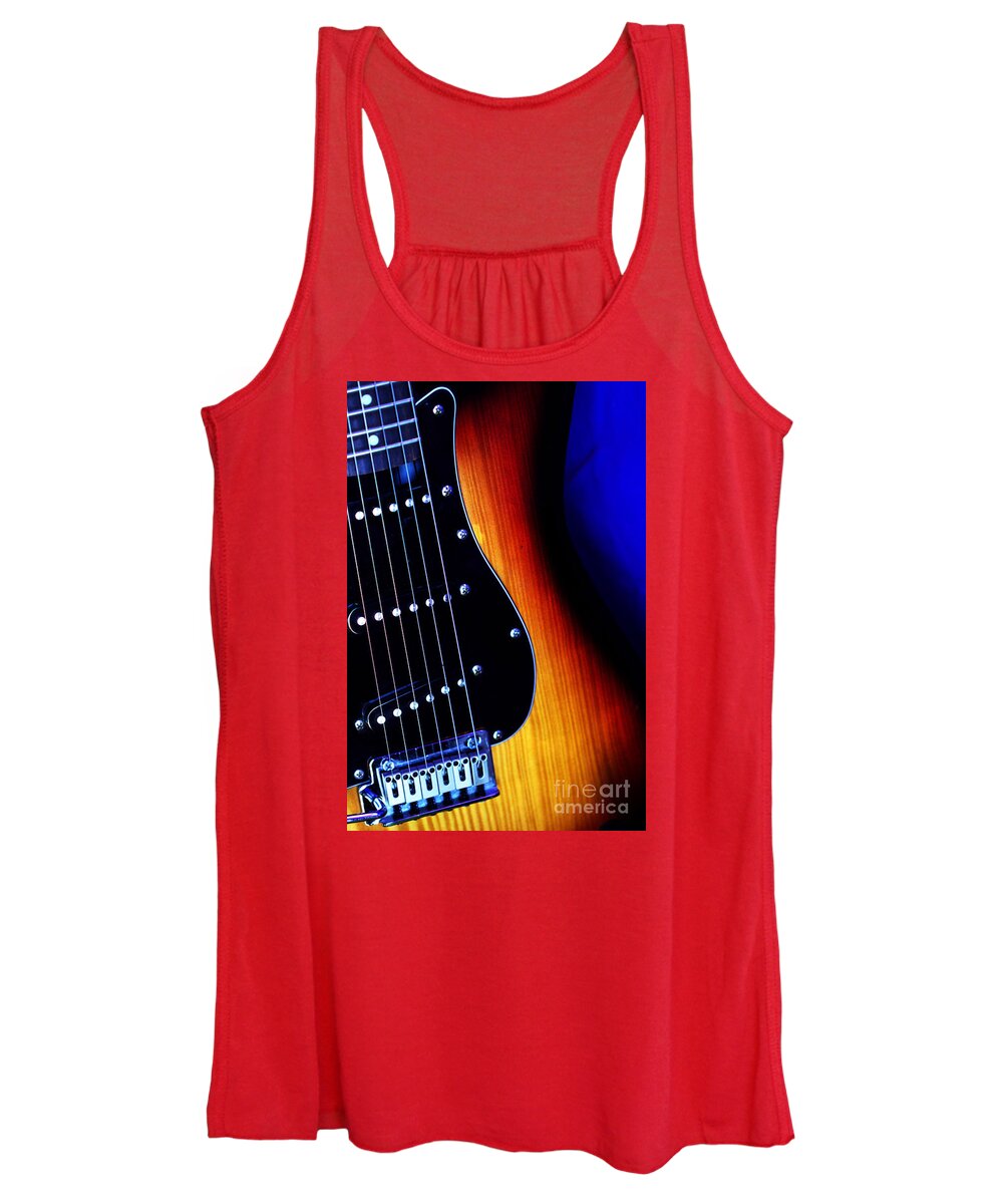 Guitar Women's Tank Top featuring the photograph Come play with me by Stephen Melia