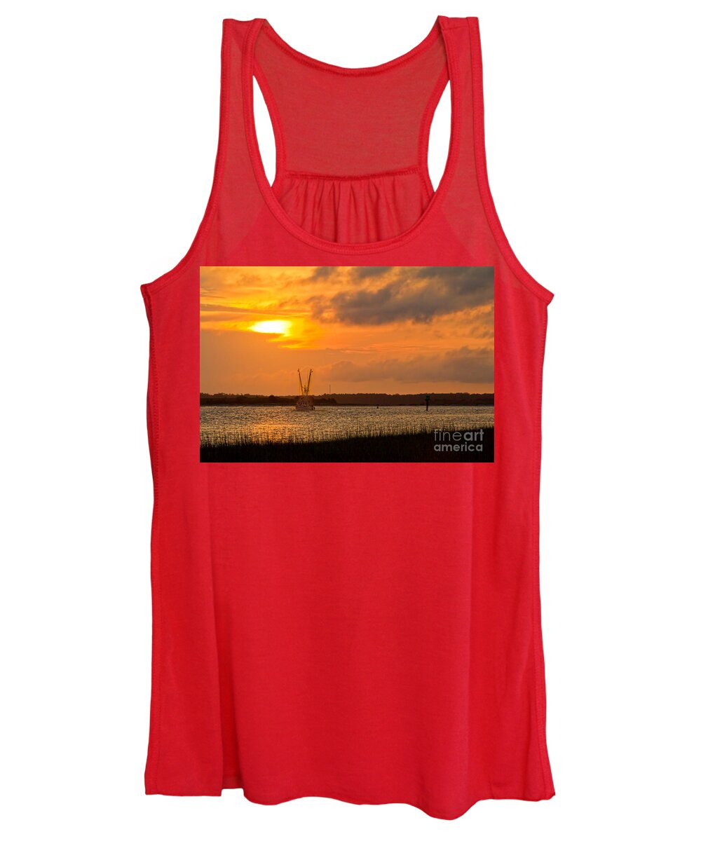 Early Morning Catch Women's Tank Top featuring the photograph Early Morning Catch by Jemmy Archer