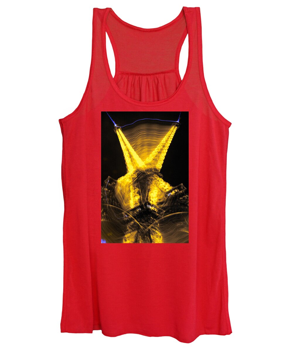 Lawrence Women's Tank Top featuring the photograph Eiffel Tower New Year by Lawrence Boothby
