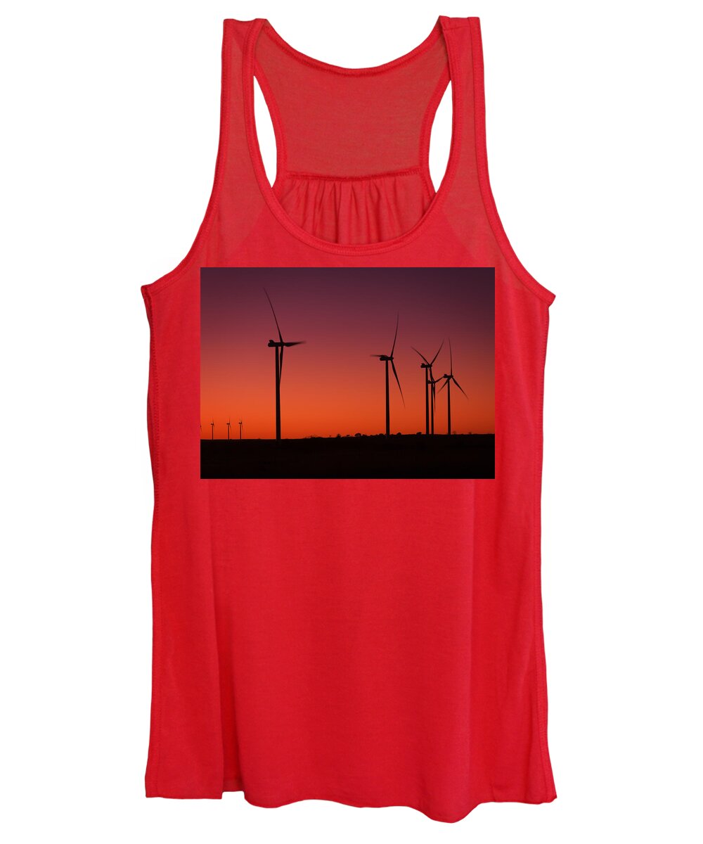 Oklahoma Women's Tank Top featuring the photograph Evening Wind by Ricky Barnard