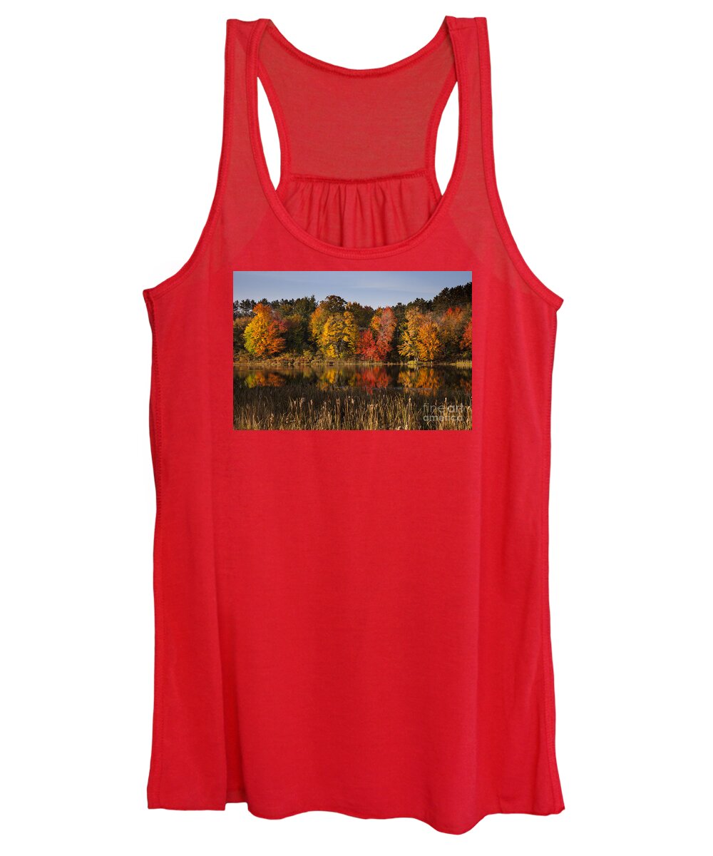 Autumn Women's Tank Top featuring the photograph Reflection #1 by Timothy Johnson