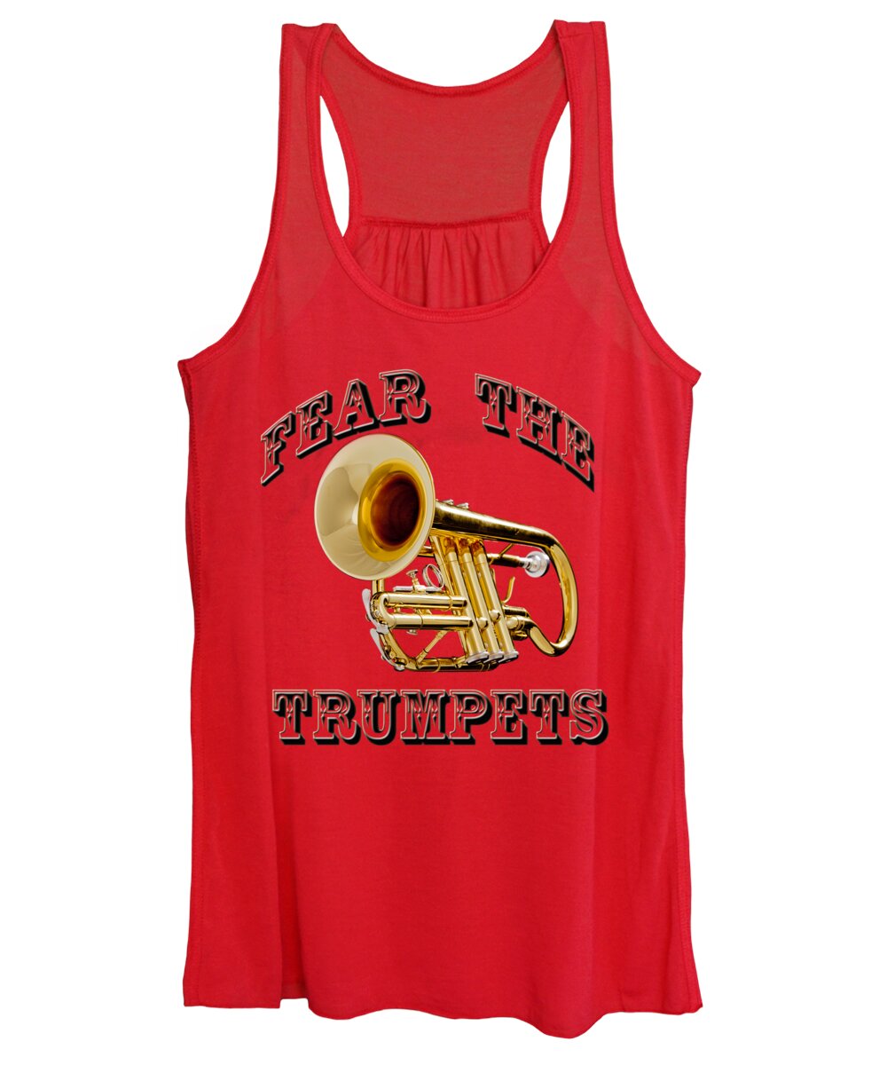 Trumpet Women's Tank Top featuring the photograph Fear The Trumpets. by M K Miller