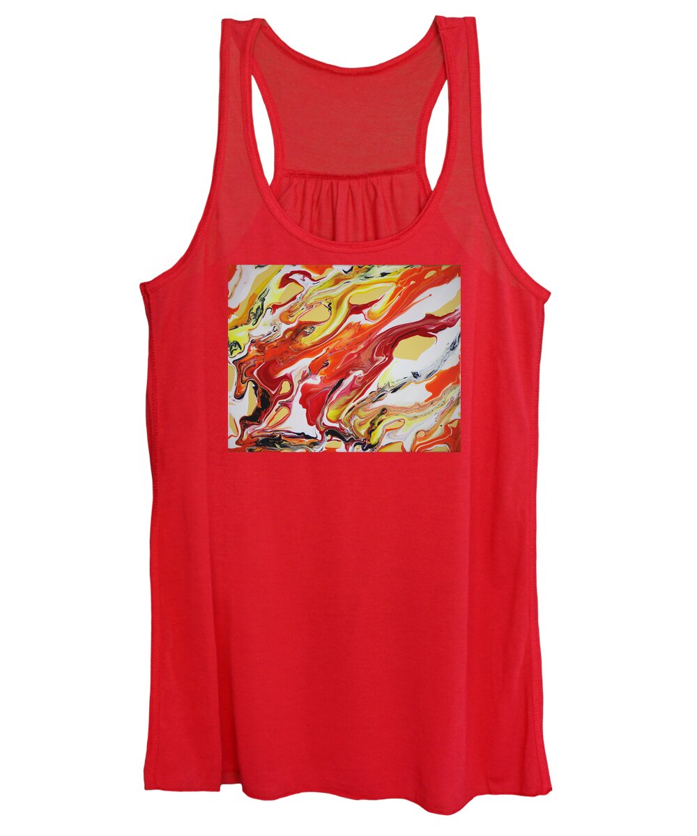 Abstract Women's Tank Top featuring the painting Flight of Fancy 3 by Madeleine Arnett