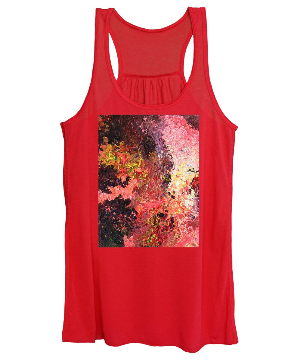 Fusionart Women's Tank Top featuring the painting Ganesh in the Garden by Ralph White