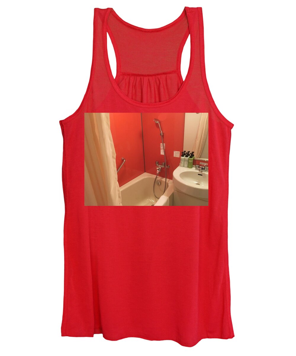 Hotel Women's Tank Top featuring the photograph Hotel's Bath,shower,Japan by Yoshihisa Ito