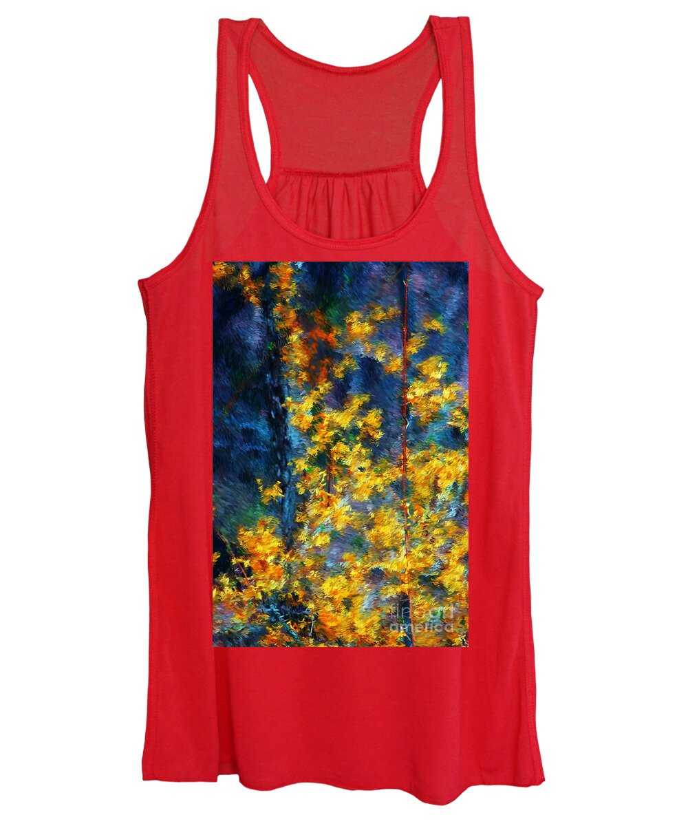 Nature Women's Tank Top featuring the photograph In the woods again by David Lane