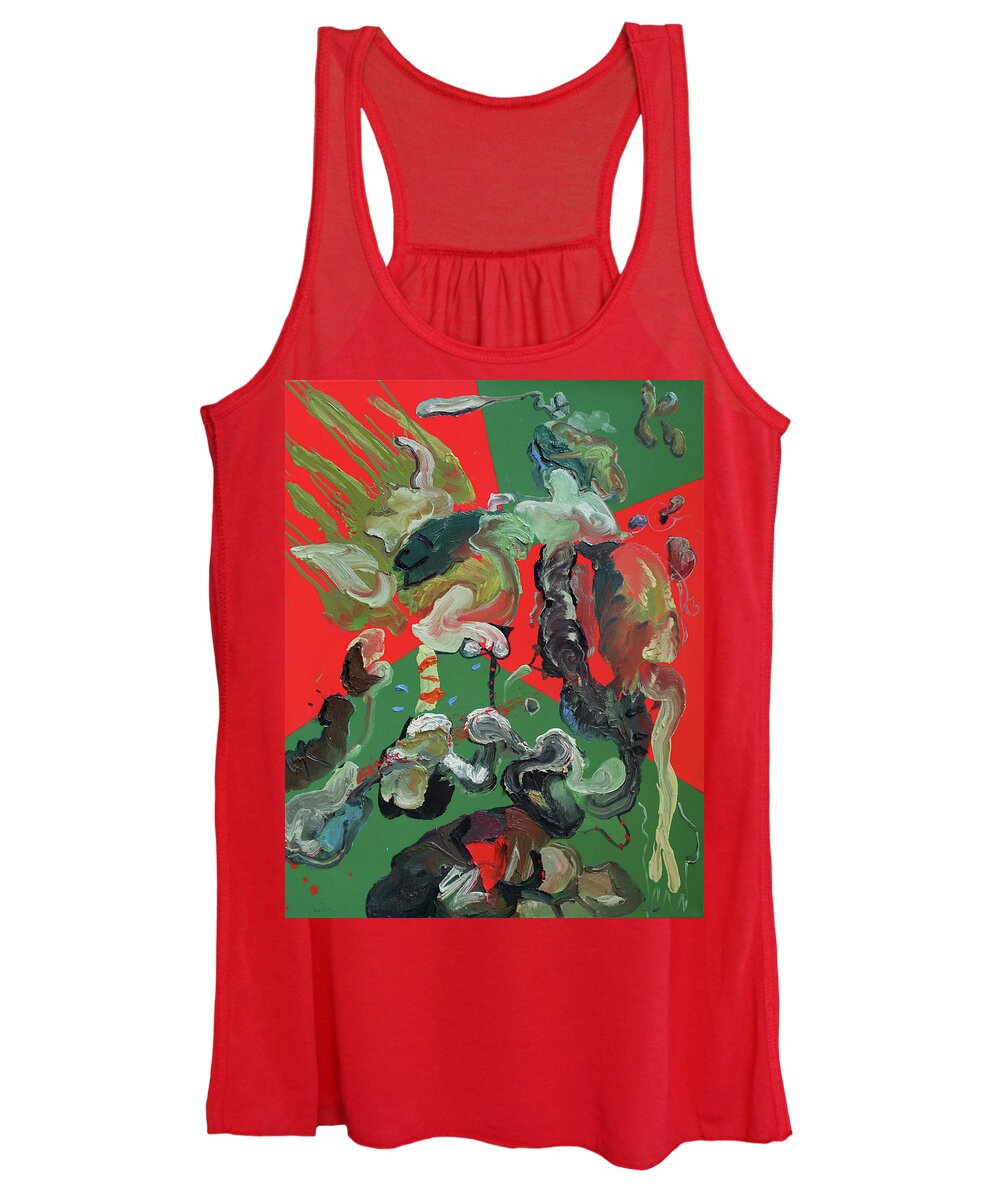 Falcon Women's Tank Top featuring the painting Incoming by Peregrine Roskilly