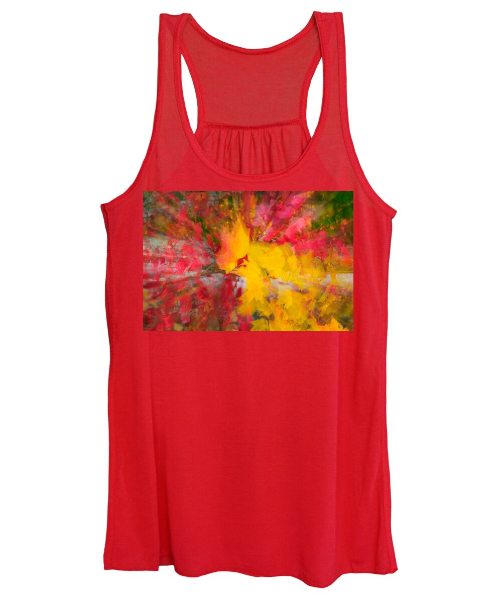 Maine Women's Tank Top featuring the photograph Kaleidoscope of Fall Colors by Roberta Kayne
