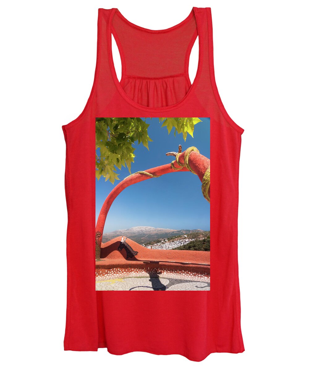 Andalucia Women's Tank Top featuring the photograph La Maroma by Geoff Smith