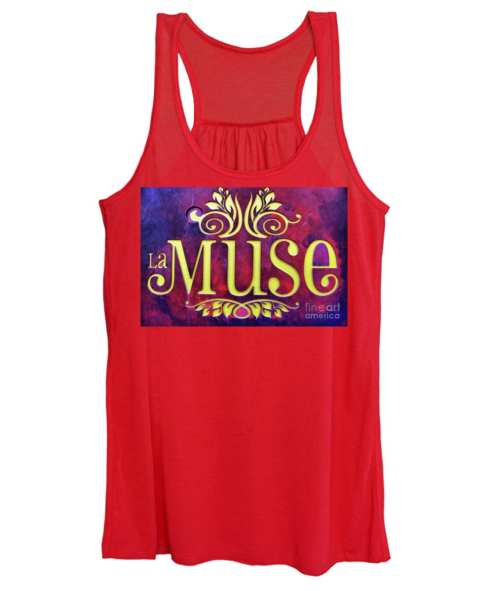 Sign Women's Tank Top featuring the photograph La Muse, Sign by Daliana Pacuraru