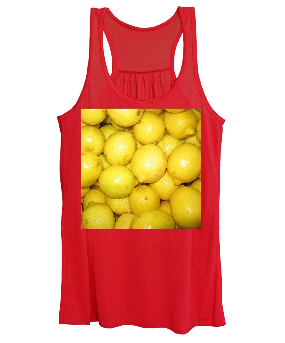 Fruit Women's Tank Top featuring the photograph Lemon by John Vincent Palozzi