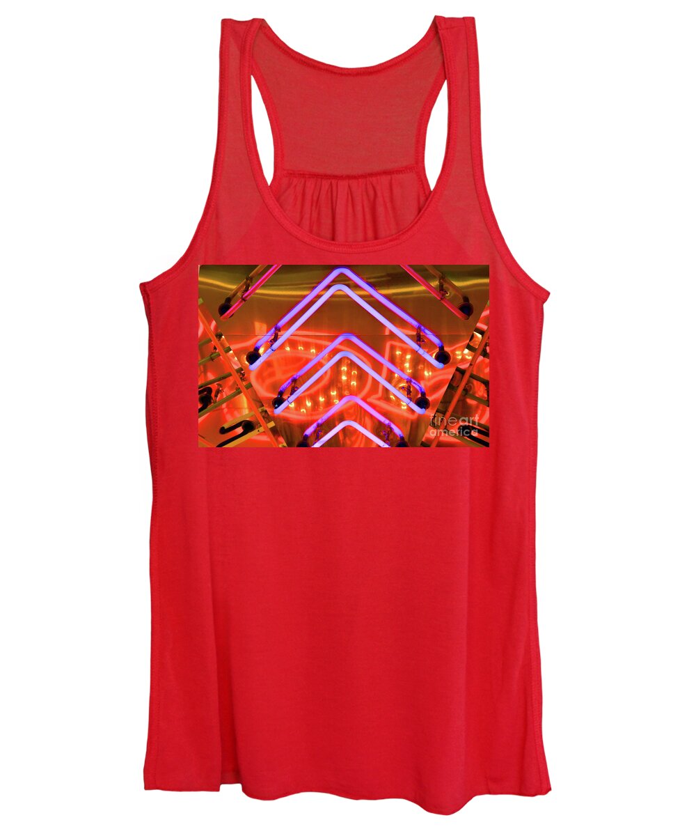 Neon Women's Tank Top featuring the photograph Lit Up by Dan Holm