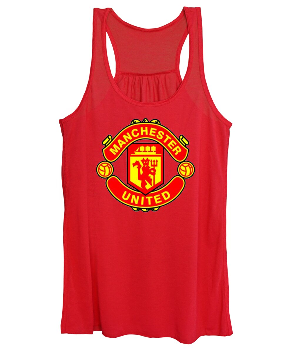 Manchester United Women's Tank Top featuring the digital art Manchester United by Rawa Rontek