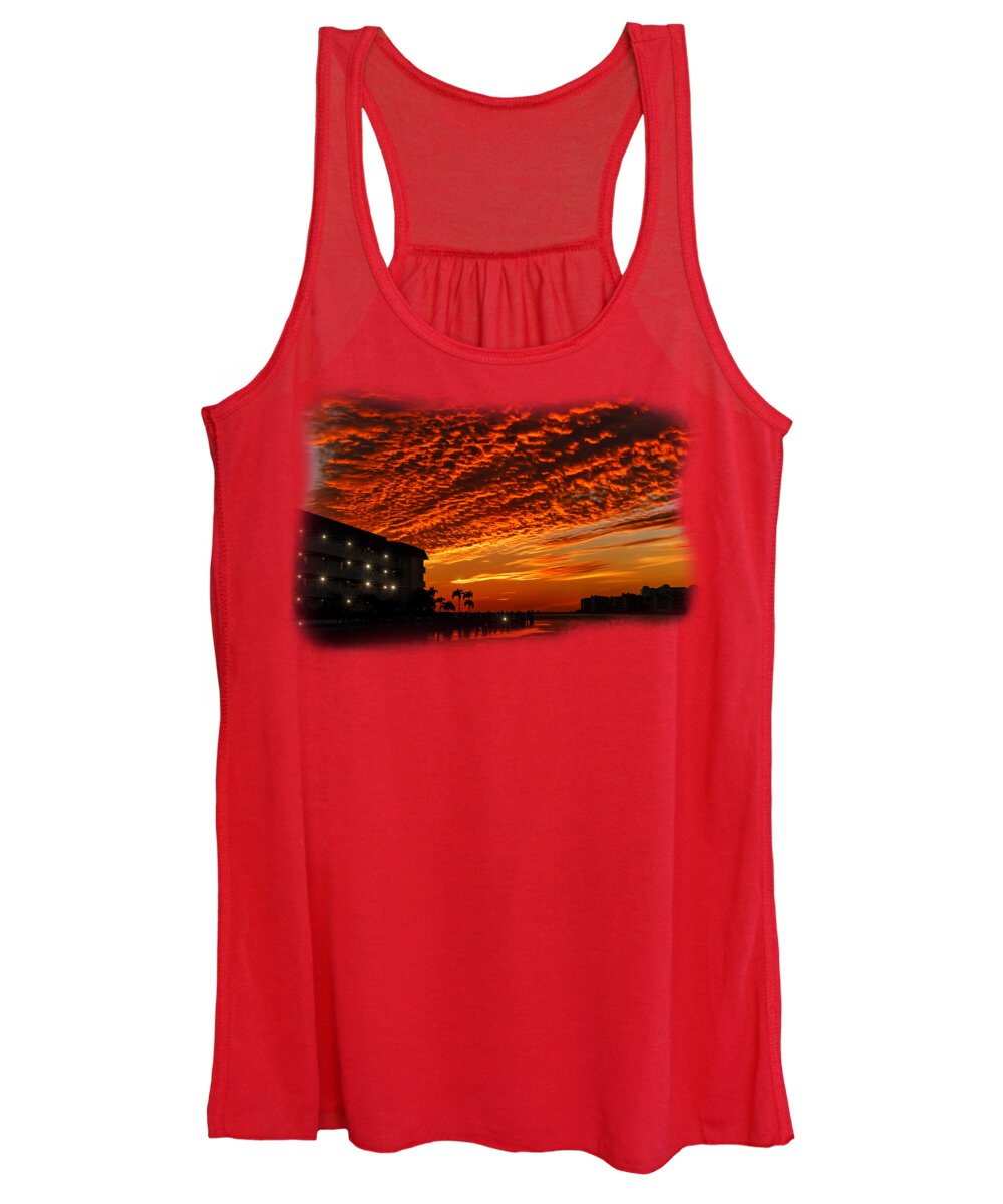 Coast Women's Tank Top featuring the photograph Marco Sunset No.9 by Mark Myhaver