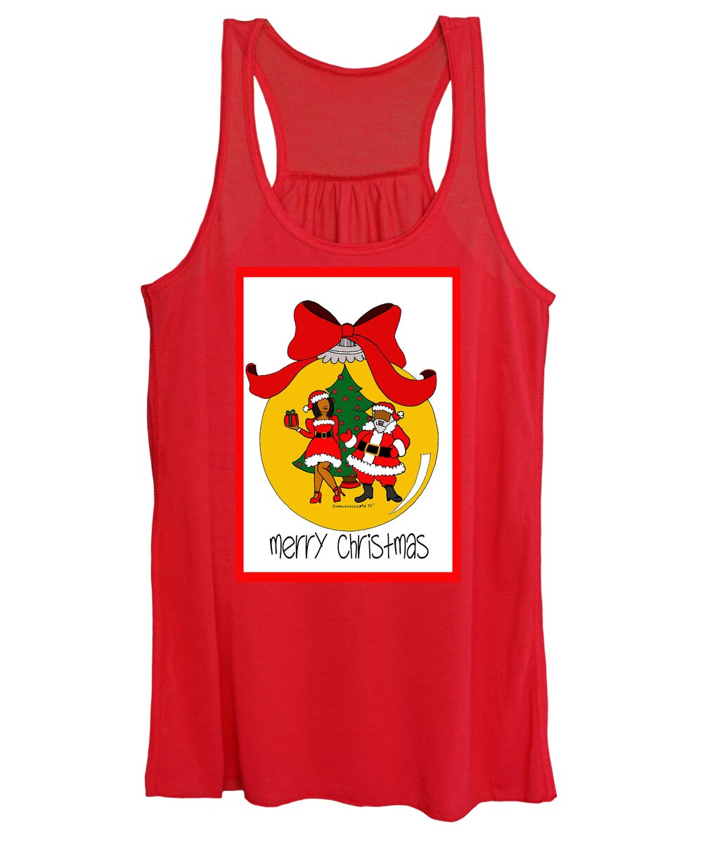 Christmas Women's Tank Top featuring the photograph Merry Christmas by Diamin Nicole