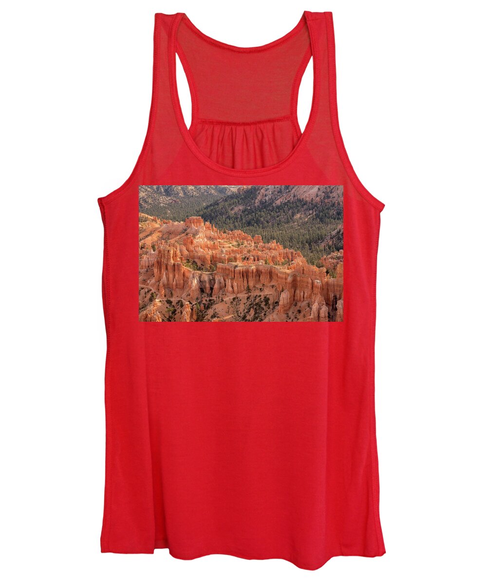 Bryce Canyon Women's Tank Top featuring the photograph Mighty Fortress by Angela Moyer