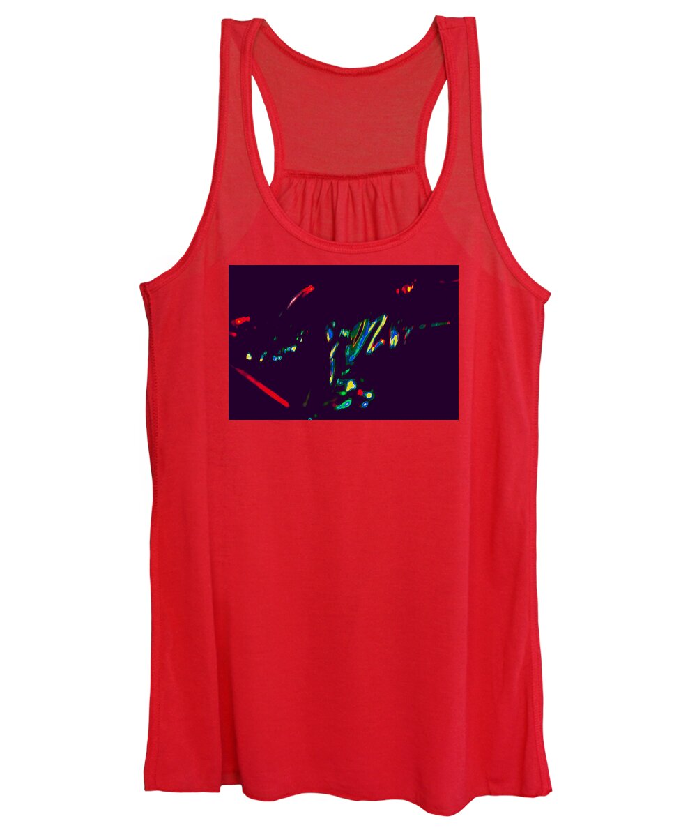 Abstract Bicycle Women's Tank Top featuring the photograph Night Ride by James Stoshak