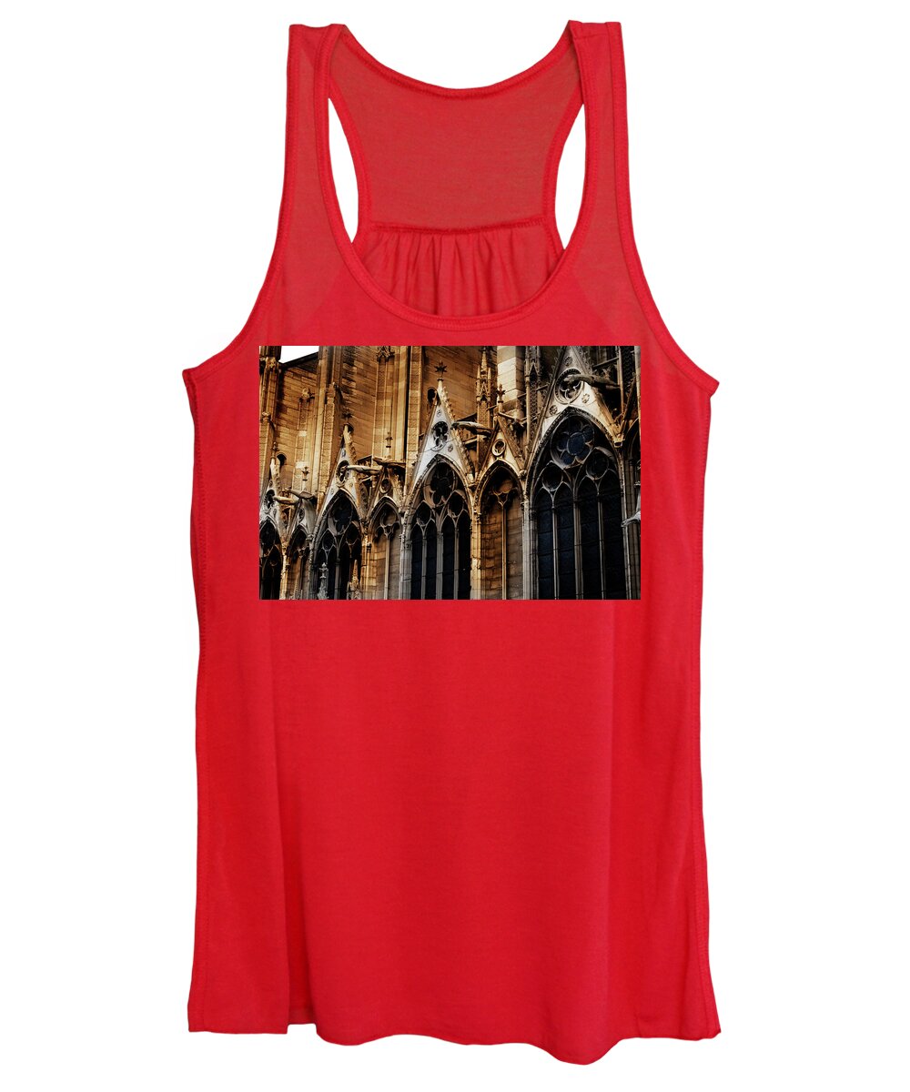 Notre Dame Church Women's Tank Top featuring the photograph Notre Dame by David Chasey