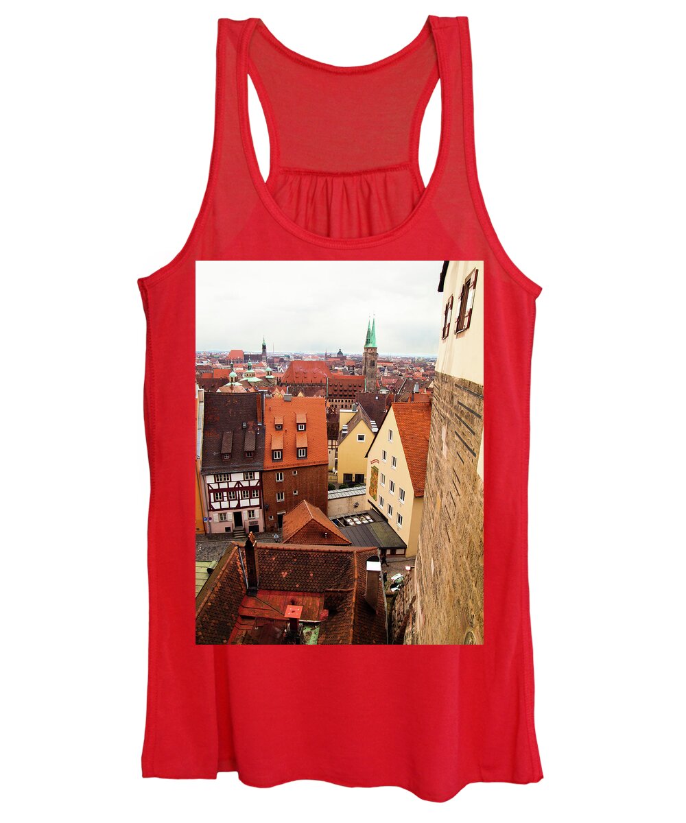 Architecture Women's Tank Top featuring the photograph Nuremberg Cityscape by Steven Myers