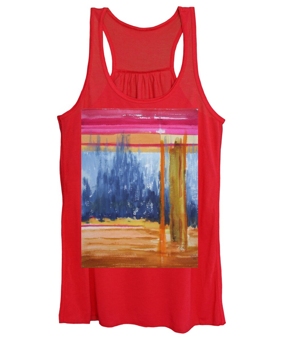 Landscape Women's Tank Top featuring the painting Opening by Suzanne Udell Levinger