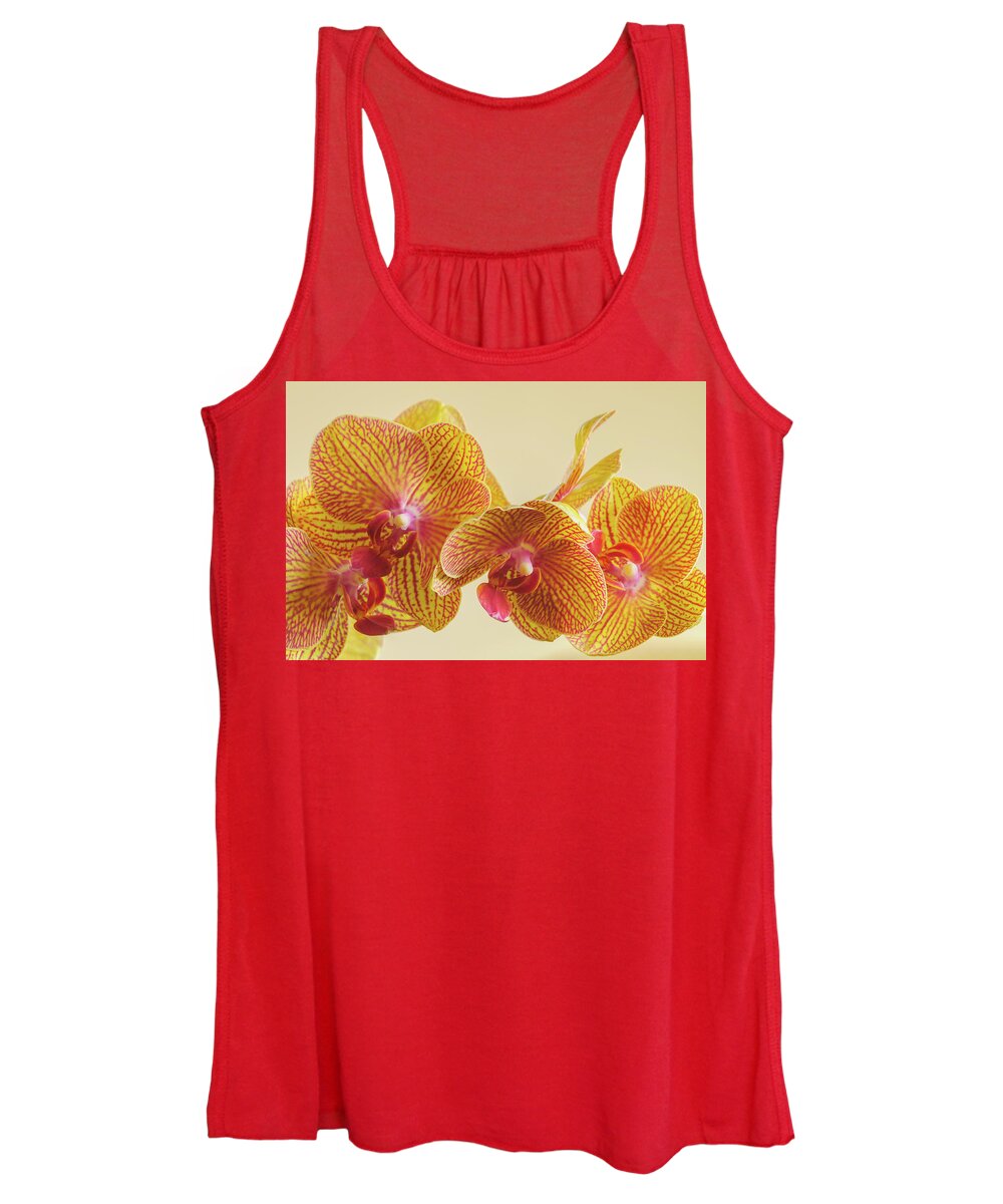 Beauty Women's Tank Top featuring the photograph Orchids by Bob Grabowski