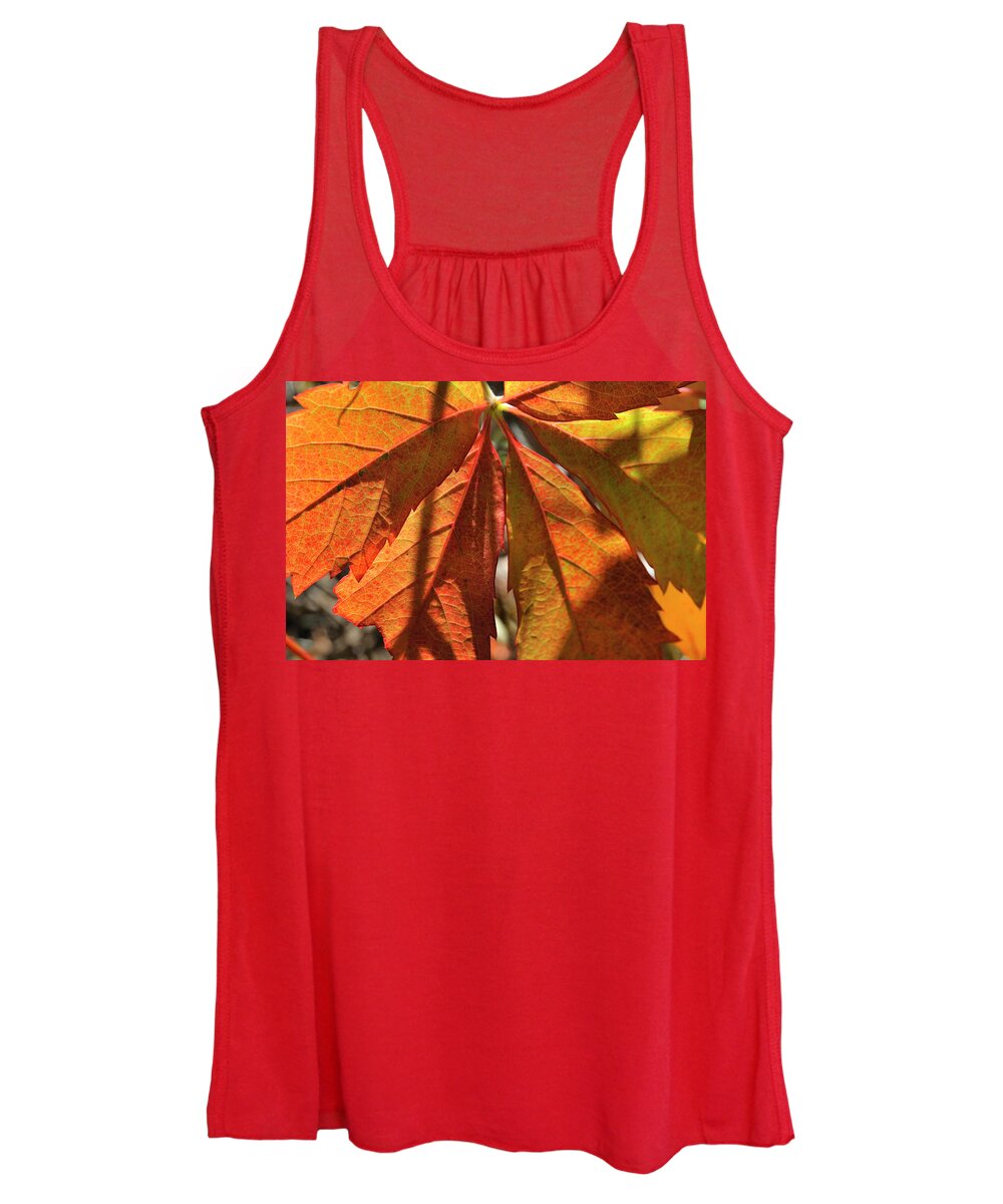 Nature Women's Tank Top featuring the photograph Patterns In Orange by Ron Cline