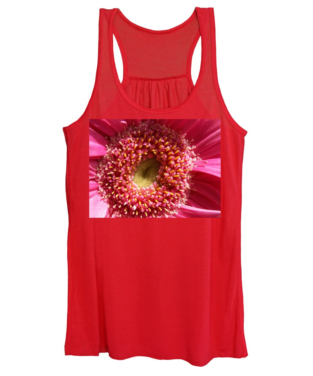 Pink Women's Tank Top featuring the photograph Pink Gerbera Daisy by Amy Fose