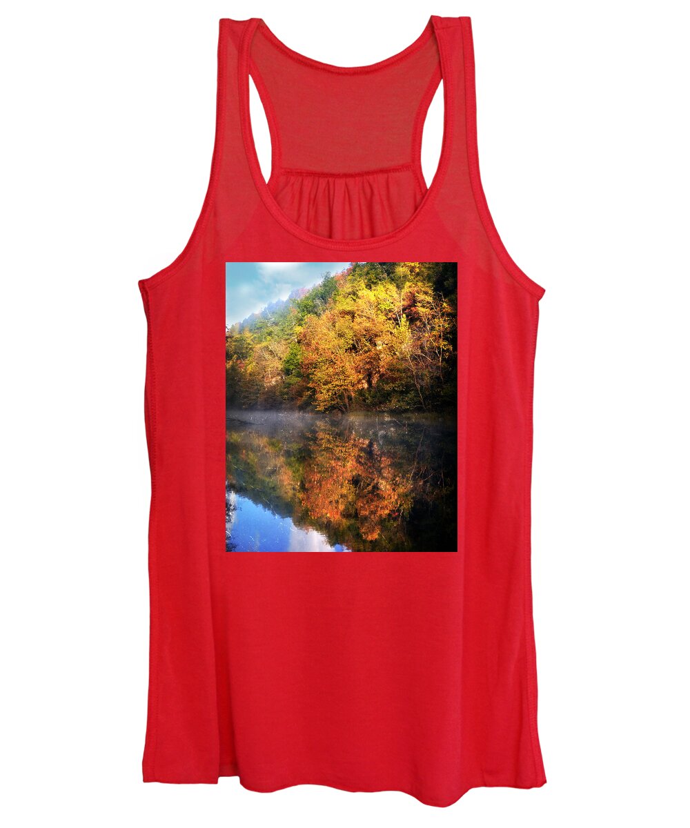 River Women's Tank Top featuring the photograph Placid Morning by Marty Koch