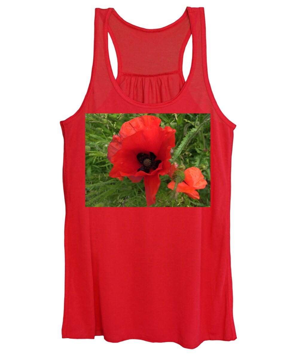 Poppy Women's Tank Top featuring the photograph Poppy by Andy Thompson