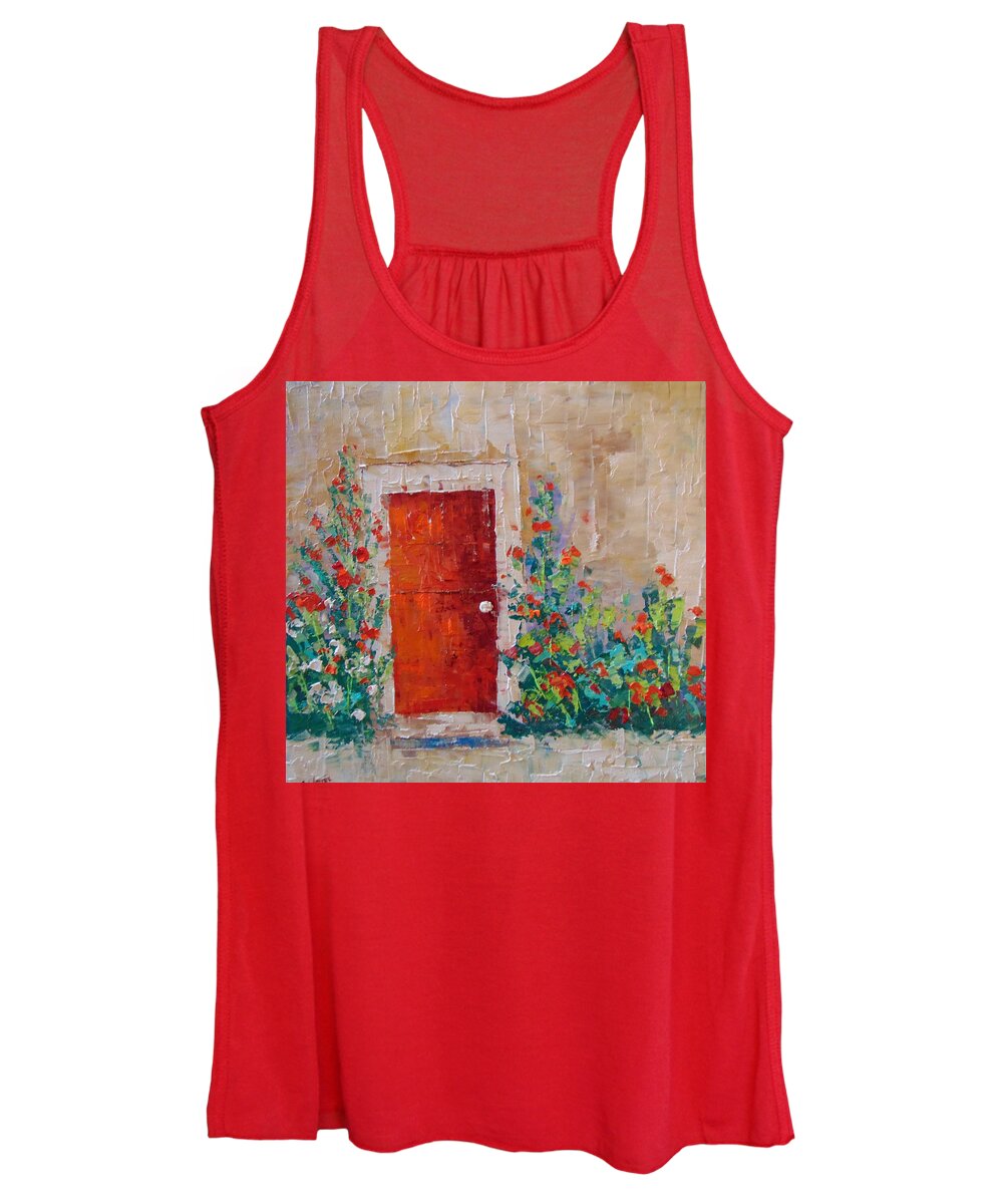 Frederic Payet Women's Tank Top featuring the painting Porte de Provence by Frederic Payet