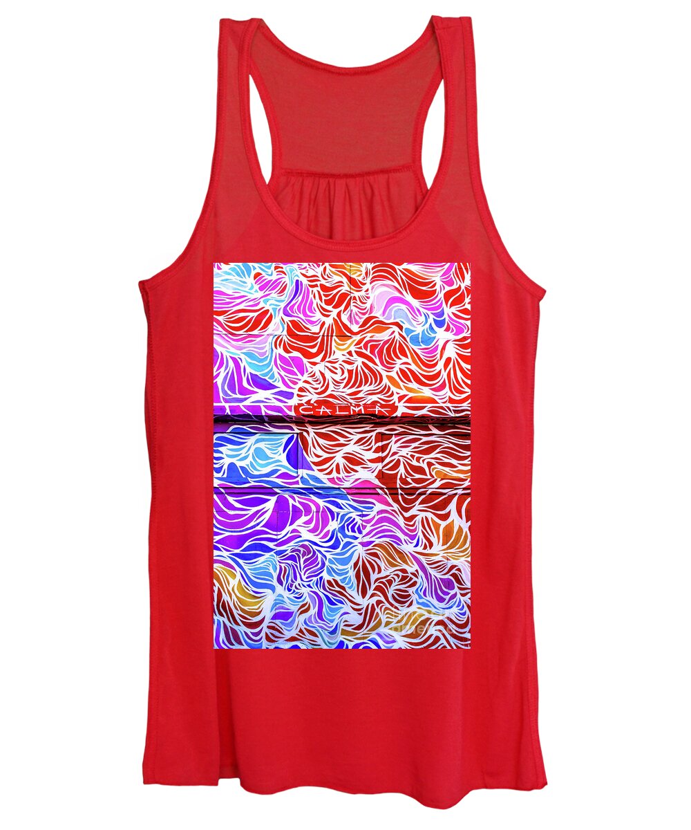 Graffiti Women's Tank Top featuring the photograph Power Waves by Colleen Kammerer